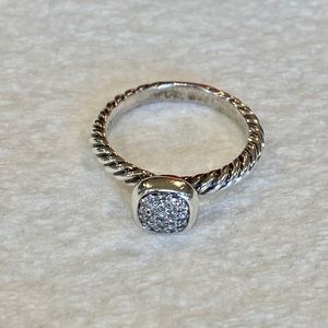 David Yurman Petite Pave Ring with diamonds